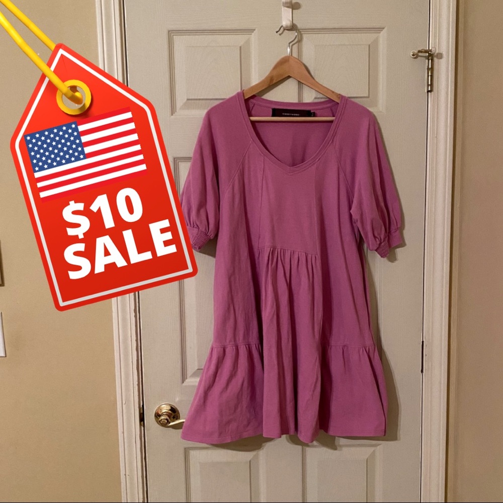 🇺🇸 $10 SALE 🇺🇸 CODE X MODE Raspberry Knit Dress with Pockets